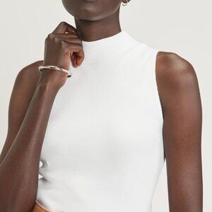 Everlane ribbed mockneck tank in XS
